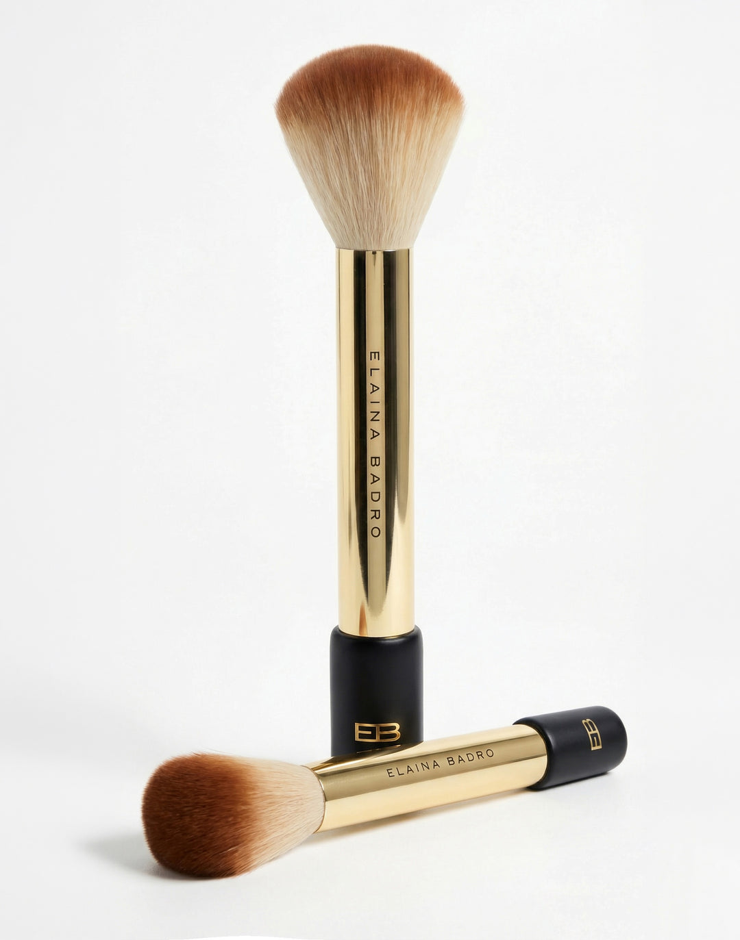 Luxury Gold Duo Set (Blush & Powder Brush Set)