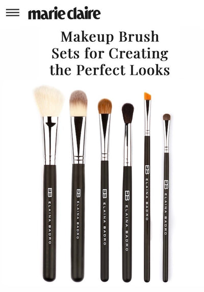 MARIE CLAIRE CALLS THE ESSENTIAL BRUSH KIT BY ELAINA BADRO THE BEST MAKEUP BRUSH SET FOR "PERFECT LOOKS"